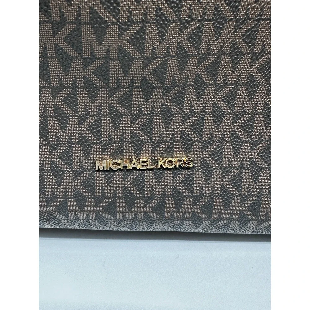 Michael Kors Nayla Edition Brown Medium Hobo Shoulder Bag Monogram SKU 250
